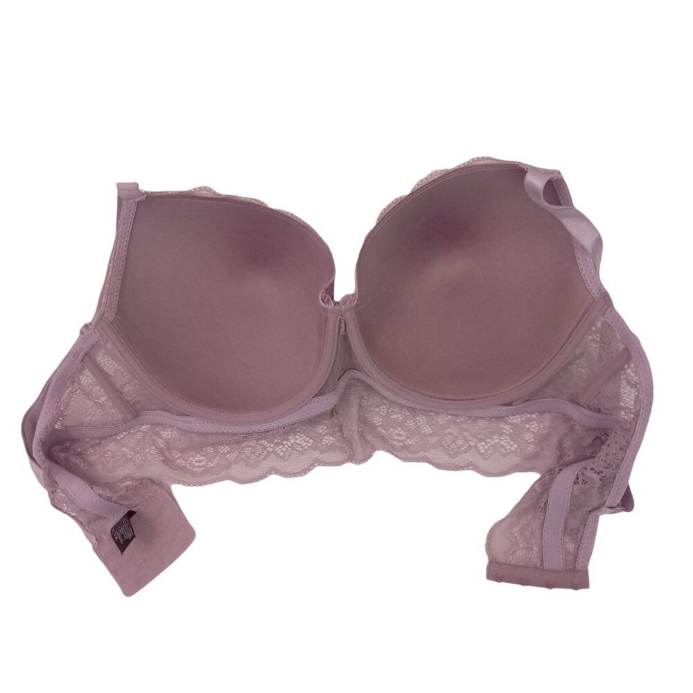 Body Culture Bra Purple 42D 42 D Lace Band Molded Lined Cups Underwire - Picture 6 of 9